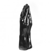 Стимулятор для фистинга, O-Products «Dark Crystal Black», 2 руки с сомкнутыми ладонями, 115-DC25, длина 32 см., со скидкой