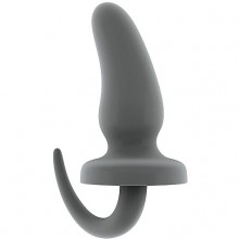 «SONO №15 Rubber Butt Plug 6inch» резиновая анальная пробка с наконечником, цвет серый, Shots Media SH-SON015GRY, длина 15.5 см.