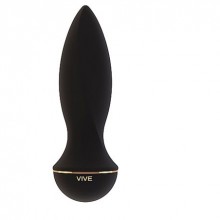 Маленький интимный вибратор для женщин «Vive Zesiro Black», цвет черный, Shots Media SH-VIVE003BLK, из материала Силикон, длина 14.5 см.