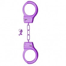 Металлические наручники «Metal Handcuffs», цвет фиолетовый, Shots Toys SH-SHT347PUR, бренд Shots Media