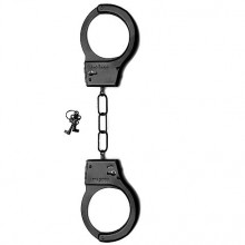 Металлические наручники «Metal Handcuffs», цвет черный, Shots Toys SH-SHT347BLK