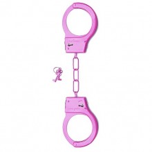 Металлические наручники «Metal Handcuffs», цвет розовый, Shots Toys SH-SHT347PNK, бренд Shots Media