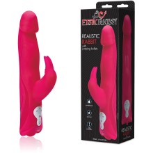 Вибратор хай-тек для женщин с реалистичной головкой и 3 моторами, цвет розовый, Hustler HT-R1-PN, бренд Hustler Toys, длина 13.5 см.