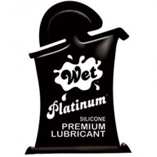 Силиконовый лубрикант-подушечка Wet Platinum, объем 10 мл, 20749wet, бренд Wet Lubricant, из материала Силиконовая основа, 10 мл., со скидкой