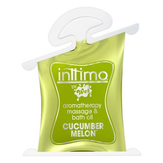 Масло интимное массажное Inttimo by Wet Cucumber Melon, подушечка 10 мл, бренд Wet Lubricant, 10 мл.