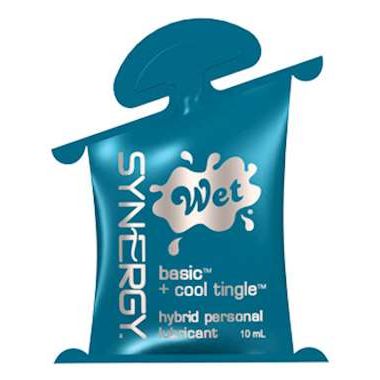 Охлаждающий лубрикант-подушечка Wet Synergy Cool Tingle, объем 10 мл, 36750wet, бренд Wet Lubricant, из материала Водная основа, 10 мл., со скидкой