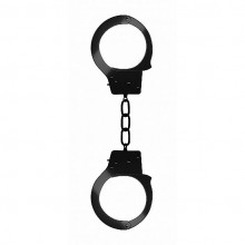 Металлические наручники OUCH «Begginers Handcuffs», цвет черный, SH-OU001BLK