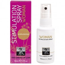 Hot «Shiatsu Woman Stimulation Spray» стимулирующий спрей для женщин, 50 мл, 66083 HOT, из материала Водная основа, 50 мл., со скидкой