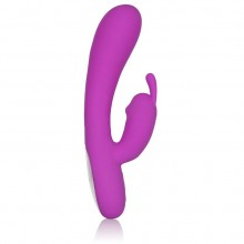 Перезаряжаемый вибромассажер «Embrace Massaging G-Rabbit», цвет фиолетовый, CalExotics SE-4609-40-3, длина 5 см., со скидкой