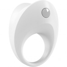 Эрекционное кольцо с вибрацией OVO «B10 Vibrating Ring White», цвет белый, диаметр 2.5 см.