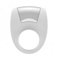 Эрекционное кольцо на член OVO «B8 Vibrating Ring White», цвет белый, из материала Силикон, диаметр 2.5 см., со скидкой