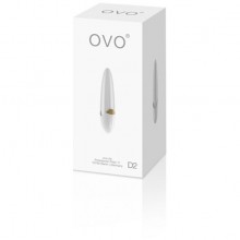 Вагинальный мини-вибромассажер OVO «D2 Mini Vibe White Gold», цвет белый, длина 11 см.