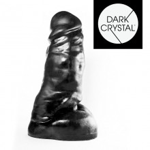 Большой фаллоимитатор для фистинга «Dark Crystal Black - 54», цвет черный, 115-DC54, из материала ПВХ, длина 31 см., со скидкой
