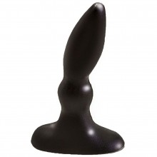 Анальная пробка изогнутой формы, цвет черный, Биоклон 422800ru, длина 10.5 см.