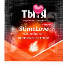 Возбуждающая смазка для секса «Stimulove Strong» серии «Ты и Я», 4 мл, Биоритм LB-70016t, из материала Водная основа, цвет Прозрачный, 4 мл.