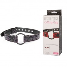 БДСМ кляп-кольцо «O Ring gag», цвет фиолетовый, EK-3108, бренд Aphrodisia, со скидкой