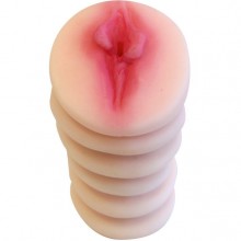 Ручной мастурбатор-вагина для мужчин, длина 9.5 см, EE-10188, бренд Bior Toys, из материала CyberSkin, длина 9.5 см.