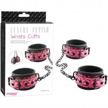 Наручники «Wrists Cuffs», цвет розовый, 21010, бренд Erokay, из материала Искусственная кожа, One Size (Р 42-48)