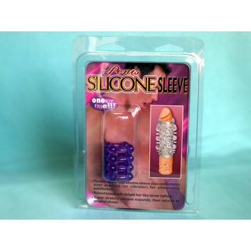 Эрекционная широкая насадка «Silicon Sleeve», цвет фиолетовый, Gopaldas 2K639-1CLV BCD GP, из материала Силикон, длина 4 см.