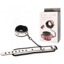 Оковы для БДСМ «Ankles Cuffs», цвет белый, EK-3105, бренд Aphrodisia, из материала ПВХ