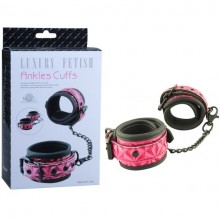 БДСМ оковы из ПВХ «Ankles Cuffs», цвет розовый, EK-3105, бренд Aphrodisia