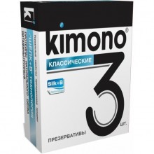 Презервативы Kimono классические, в упаковке 3 штуки, 3 мл.