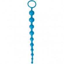 Анальная цепочка «Anal Stimulator», цвет голубой, длина 26 см, EE-10120-2, коллекция Erowoman - Eroman, длина 26 см.