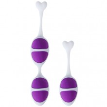 Набор вагинальных шариков из силикона, Baile Pretty Love «Alice» BI-014268, цвет Фиолетовый, диаметр 3.6 см.