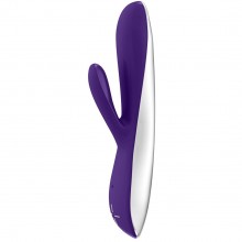 Женский вибратор со стимулятором OVO «E5 Rechargeable Vibrator Violet», цвет фиолетовый, из материала Силикон, длина 19.5 см., со скидкой