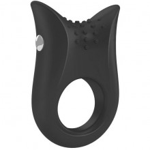Вибромассажер-кольцо для стойкой эрекции OVO «B2 Vibrating Ring Black», диаметр 2.5 см.
