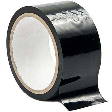 Лента для бондажа «Bondage Tape Black», 15.3 метра, HJSPS013-BLACK, бренд O-Products, из материала ПВХ, 150 м., со скидкой