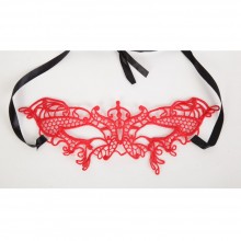 Красивая маска для женщин «Изящная», цвет красный, White Label 47302-1-MM, длина 24.5 см., со скидкой