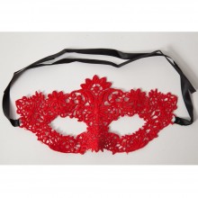 Красивая девичья маска «Роскошная», цвет красный, White Label 47309-1-MM, длина 24.5 см., со скидкой