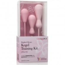 Набор вагинальных кегель-шариков «Inspire Weighted Silicone Kegel Traing Kit», CalExotics SE-4807-05-3, длина 17.8 см.