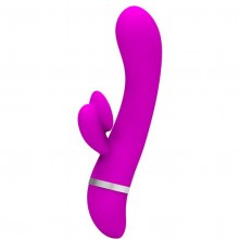 Женский вибратор со стимулятором клитора «Pretty Love Bert», Baile BI-014346, из материала силикон, длина 18.8 см.