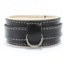 Ошейник со светлым подкладом, БДСМ Арсенал 55037ars, One Size (Р 42-48)