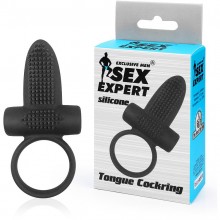 Кольцо эрекционное с вибрацией Sex Expert, диаметр 3 см.