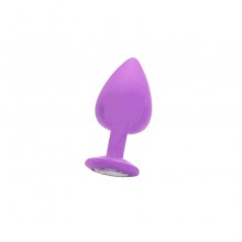 Анальная пробка «Extra Large Diamond Butt Plug» из коллекции Ouch, SH-OU183PUR, бренд Shots Media, из материала Силикон, коллекция Ouch!, цвет Фиолетовый, длина 9.5 см.