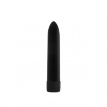Гладкий вагинальный вибратор «GC Easy Vibe», цвет черный, SH-GC007BLK, бренд Shots Media, из материала Пластик АБС, длина 13.2 см.