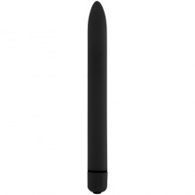 Тонкий вагинальный вибратор «GC Slim Vibe», цвет черный, SH-GC004BLK, бренд Shots Media, длина 16.5 см.