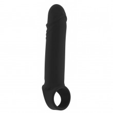 Тянущаяся насадка с кольцом для увеличения члена «Stretchy Penis Extension», длина 14 см.