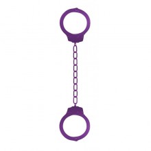 Металлические наручники «Meta Purple», цвет фиолетовый, Shots Toys SH-SHT364PUR, длина 44 см.