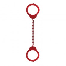 Красные металлические наручники «Metal Red», Shots Toys SH-SHT364RED, цвет Красный, длина 44 см.