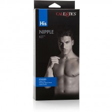 Эротический набор для сосков мужчин «His Nipple Kit», CalExotics SE-1987-50-3, цвет Черный, длина 5.75 см.