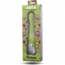 Интимный вагинальный вибратор для девушек ToyFa «Dolce Mateo Fresh Lime», цвет зеленый, из материала Силикон, длина 16.5 см., со скидкой
