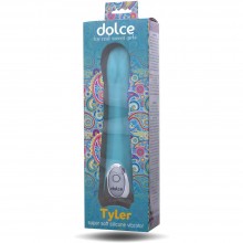 Вибратор для девушек ToyFa «Dolce Tyler Tiffany Blue», цвет голубой, длина 16.5 см.