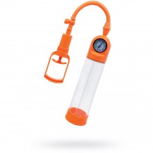 Вакуумная помпа, мощная с манометром, длина 20 см, цвет оранжевый, «ToyFa A-Toys», 768001-11, длина 20 см.