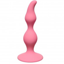 Анальная пробка «Curved Anal Plug Pink», длина 12.5 см.