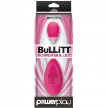 PowerPlay «BuLLiTT - Single - Pink» виброяйцо с пультом управления, NSN-0317-14, бренд NS Novelties, из материала Силикон, длина 4.5 см.