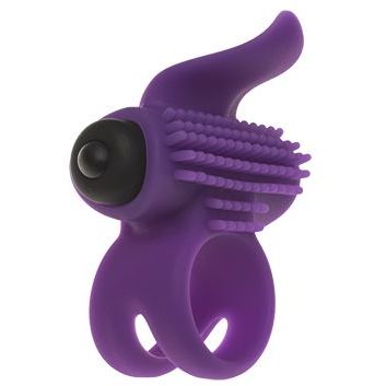 Adrien Lastic «Bullet Lastic Ring» эрекционное кольцо с подхватом мошонки и стимуляцией клитора, длина 7 см.